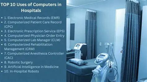 Which types of computers are mostly used in hospitals and why?
